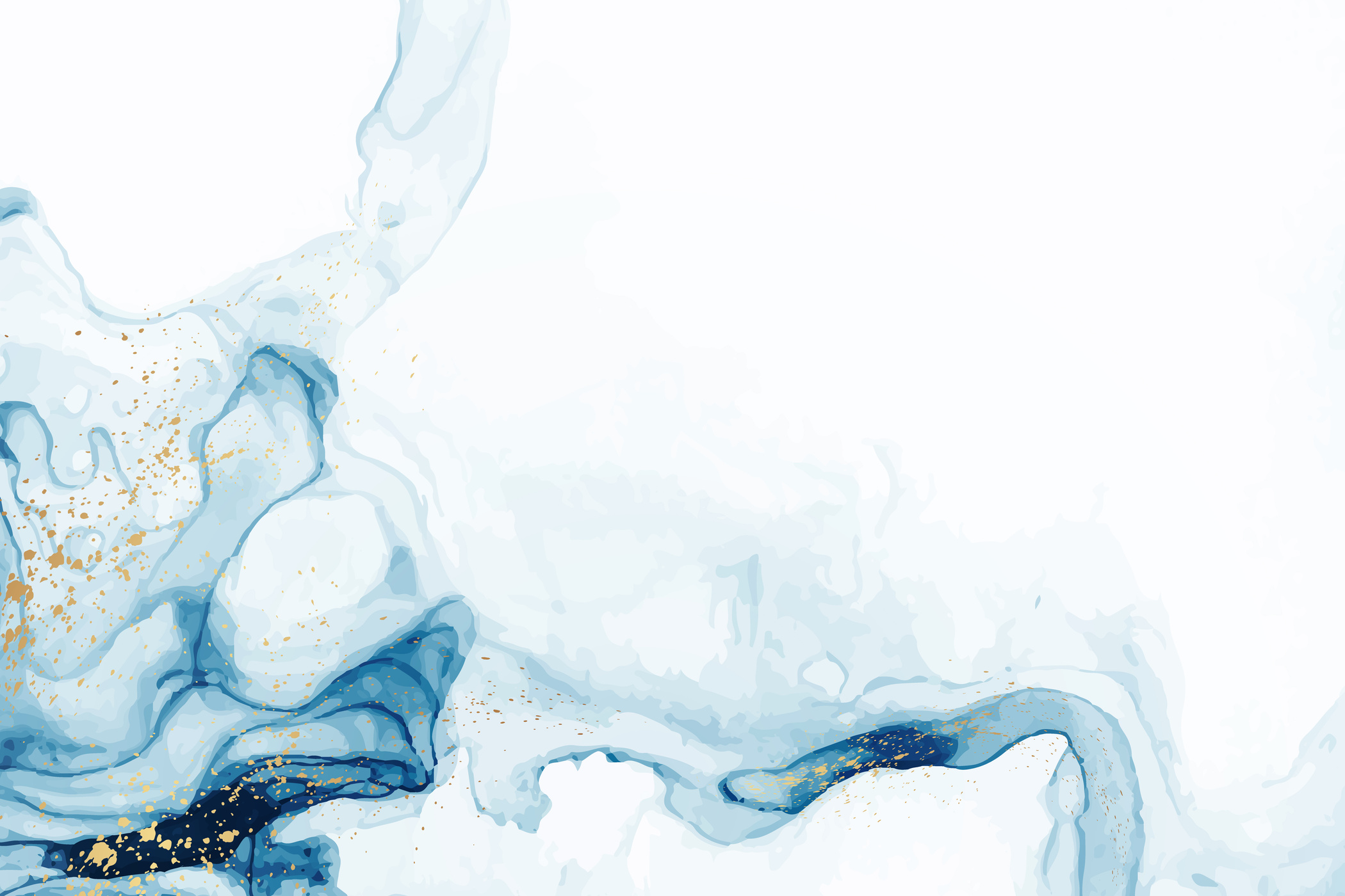 Blue Marble Paint Background 